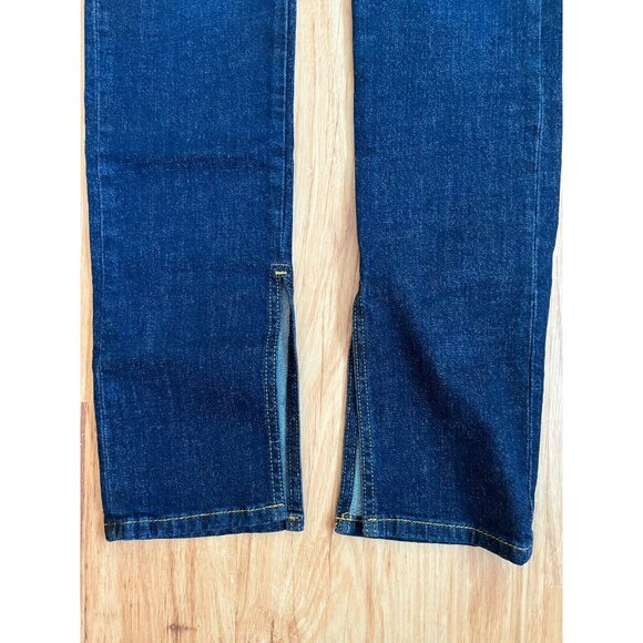 Pilcro and the Letterpress Dark Wash Straight Leg Blue Jeans, Size 25, NWT! $140 - Picture 2 of 13